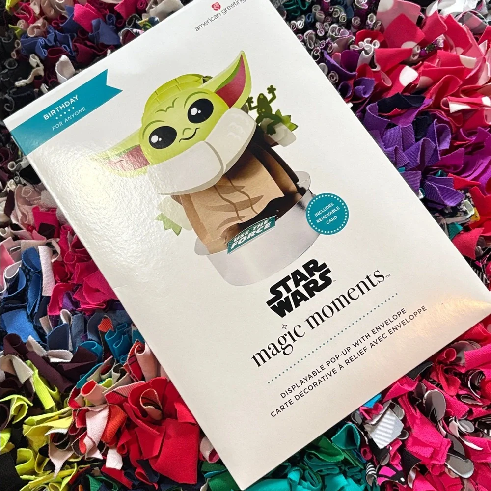 🆕American Greetings-Magic Moments ‘Disney’ “Star Wars” Birthday Pop Up Card
